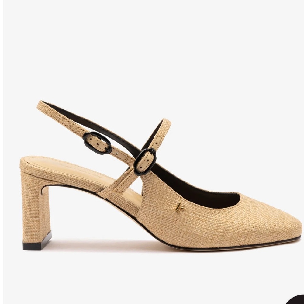 Larroude Georgina Slingback Block Heel Pumps- new never worn